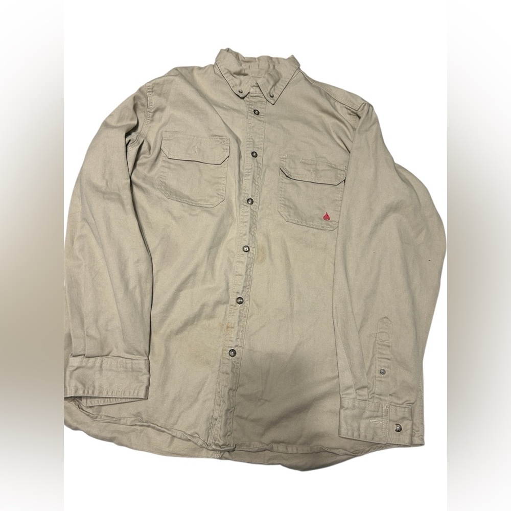 Mens Forge FR khaki shirt